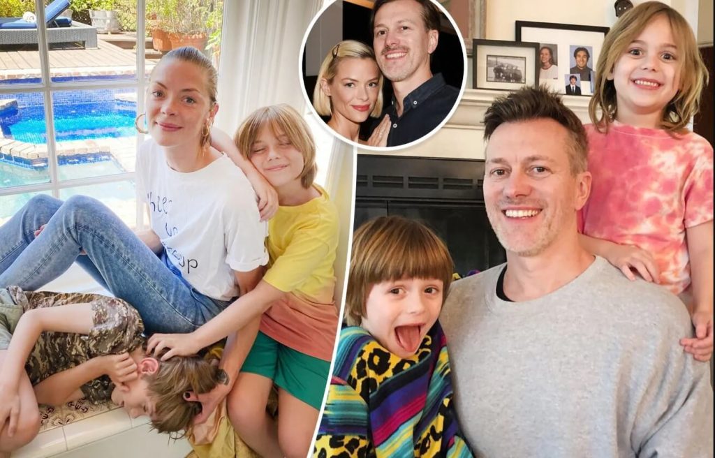 Jaime King and Kyle Newman and their kids