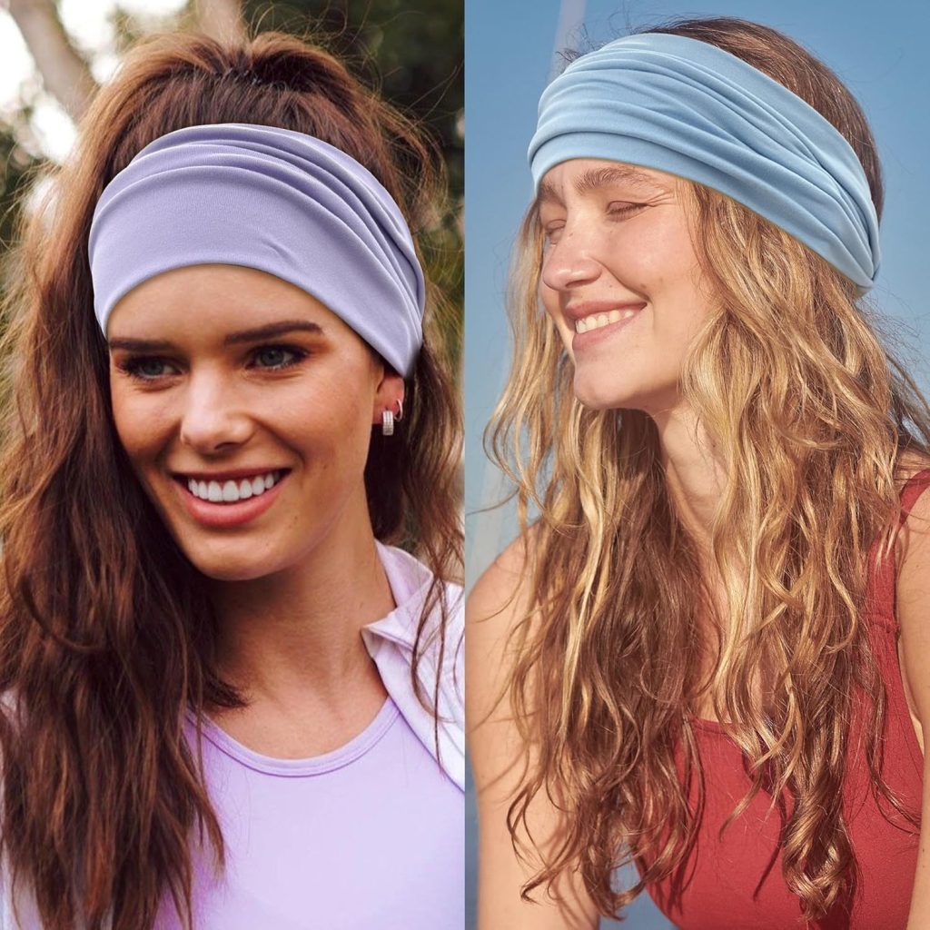 GiLi 6 Pack Wide Headbands