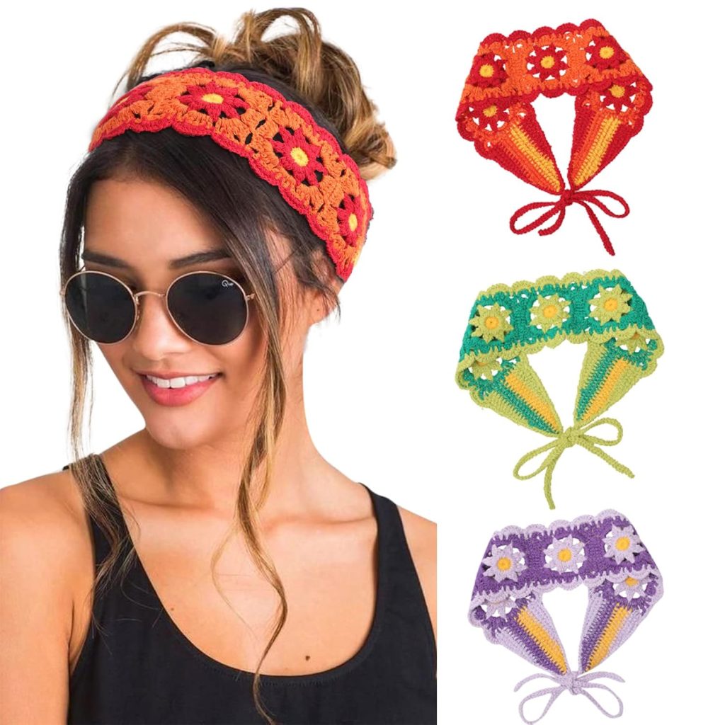 HAIMEIKANG Hippie Hair Bandanas Headbands