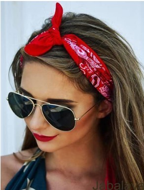 Carede 6 Pack Elastic Paisley Bandana Knot Headbands